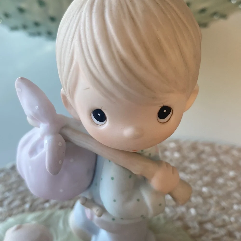 Vintage Precious Moments 1983 “ You Can’t Run Away From God” Figure